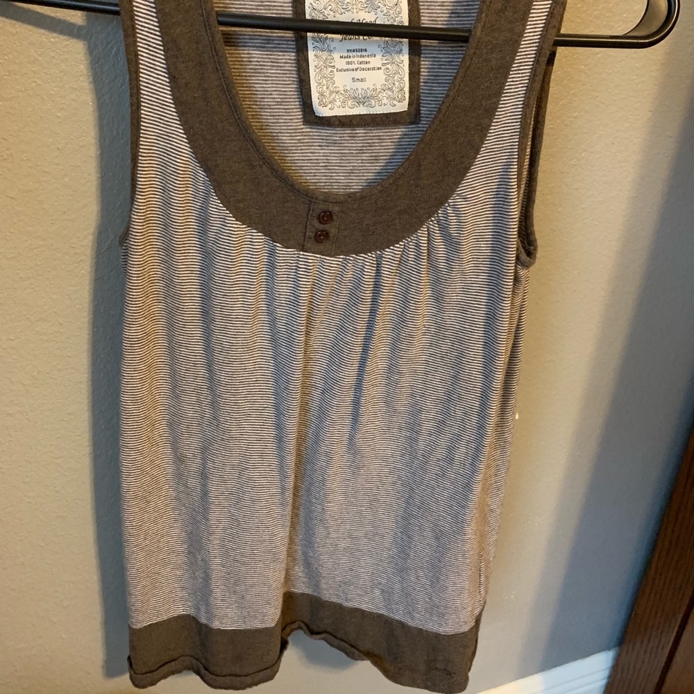 Duck Head Jeans Brown Striped Tank